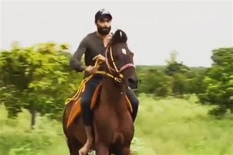 Watch - Ravindra Jadeja Sharpens His Horse-Riding Skills