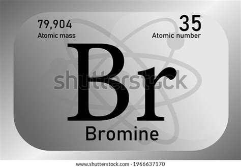 Vector Illustration Sign Symbol Bromine Atom Stock Vector (Royalty Free ...