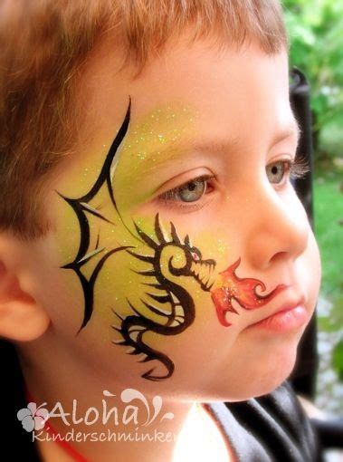 Face paint - dragon | Dragon face painting, Face painting designs, Face ...