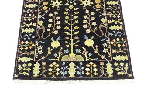 Black Floral Tree of Life 2'5X8 Osh Chobi Oriental Runner Rug Kitchen Carpet | eBay