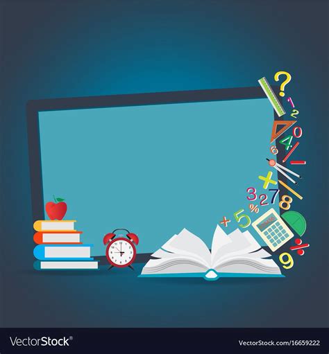 Mathematics design background with open book, back to school creative, Education conceptual ...