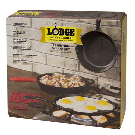 Lodge 6 Piece Cast Iron Skillet Set - Lodge Cookware