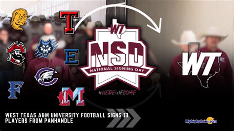 West Texas A&M University football signs 13 players from Panhandle