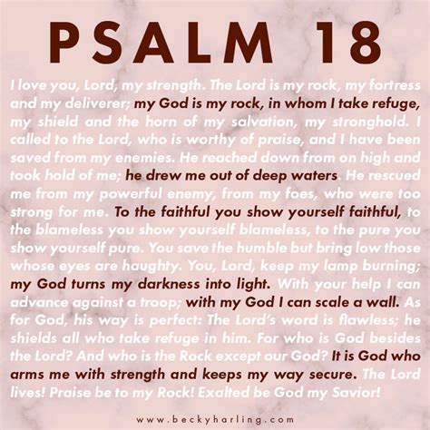 Using Psalm 18 in Your Personal Praise Time