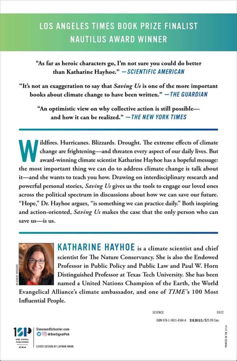 Saving Us | Book by Katharine Hayhoe | Official Publisher Page | Simon & Schuster