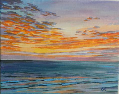 Sunrise Painting, Beach Painting, Seascape, Florida Sunrise, Florida ...