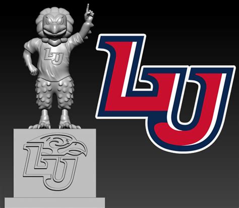 STL file NCAA - Liberty Flames football mascot statue - American ...