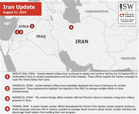 Iran Update, August 31, 2023 | Institute for the Study of War