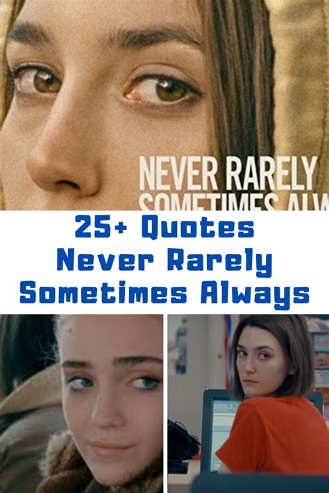 Never Rarely Sometimes Always Movie Quotes - Guide For Geek Moms