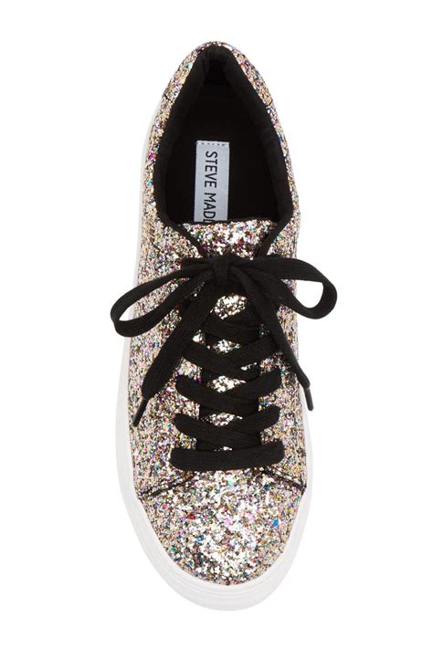 Lyst - Steve Madden Gladis Glitter Platform Sneakers