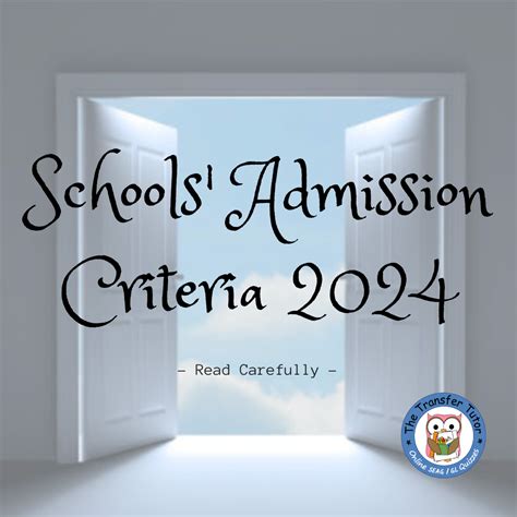 Schools-Admission-Criteria-1080-×-1080px - The Transfer Tutor