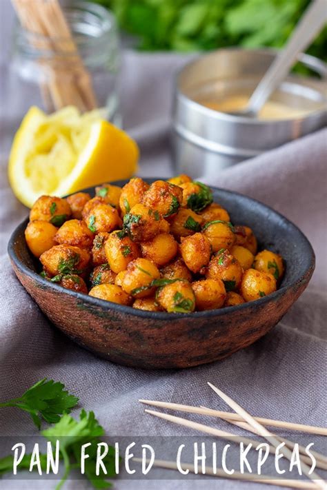 Pan Fried Chickpeas Recipe - Appetizer Addiction