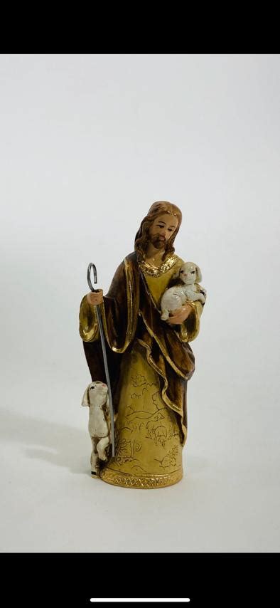 Jesus The Good Shepherd Statue – 4 1/2″ – St. Anthony's Catholic Gift Shop