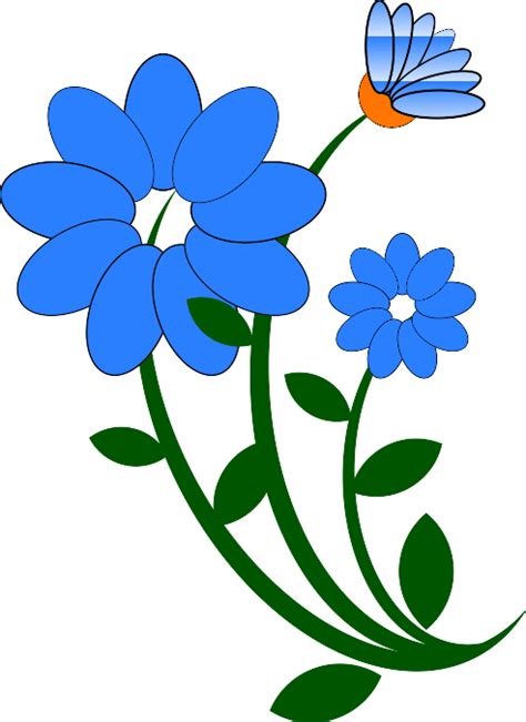 Download #FF00FF Blue Flower Motif SVG | FreePNGImg
