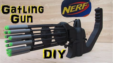 Homemade Nerf Gatling Gun (Fully Automatic!) DIY - YouTube