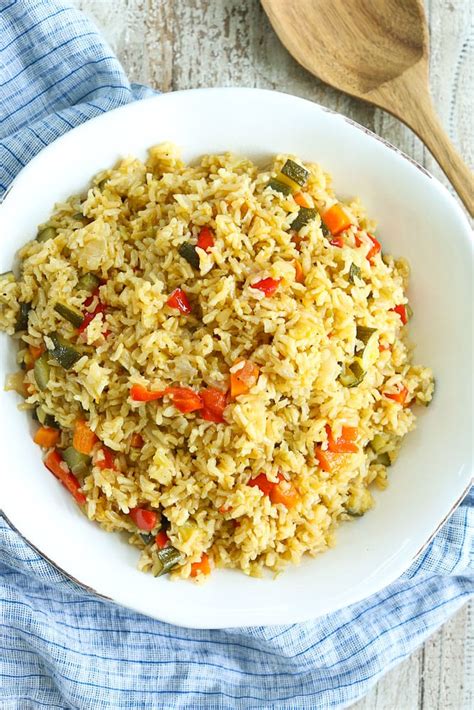 Perfect Rice Pilaf with Vegetables - Happy Healthy Mama