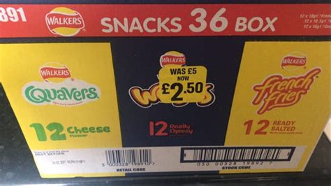 Box of 36 Crisps - 12 Quavers , 12 Wotsits , 12 French Fries, £2.50 at Iceland | LatestDeals.co.uk