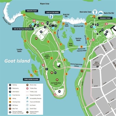 Goat Island Tourist Map - Ontheworldmap.com