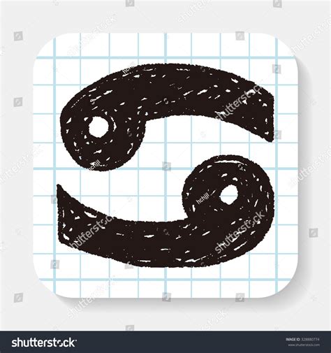 Cancer Constellation Doodle Stock Vector (Royalty Free) 328880774 ...