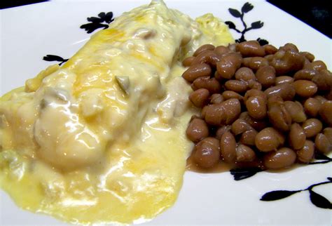 Green Chile Chicken Enchiladas with Homemade Beans – $10 buck dinners!