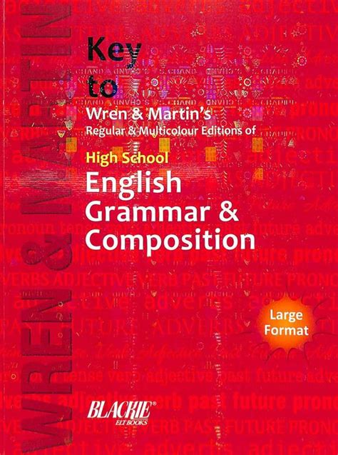 Buy Wren & Martin Key To Wren & Martins High School English Grammar ...