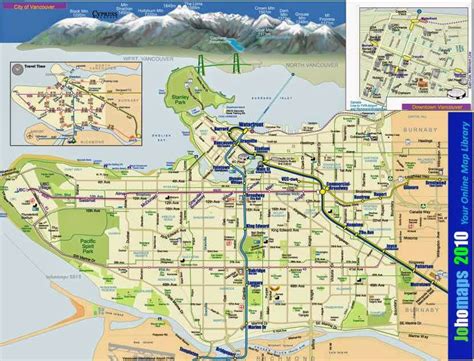 Map of Vancouver Canada