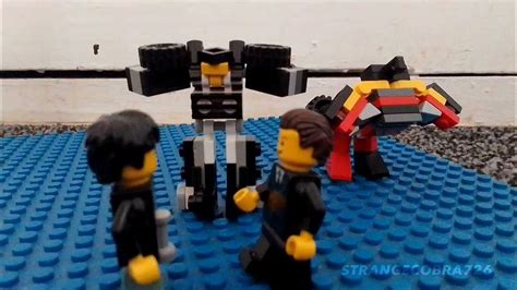 TRANSFORMERS DOTM IronHide death scene in lego - YouTube