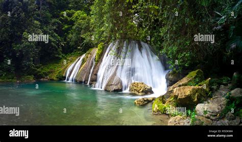 Reach Falls, St. Thomas Parish, Jamaica, Caribbean Stock Photo - Alamy