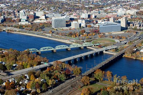 Aerial Skyline Of Trenton New Jersey Photograph by Bill Cobb