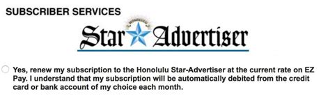 Does the Star-Advertiser care about subscription renewals? | i L i n d