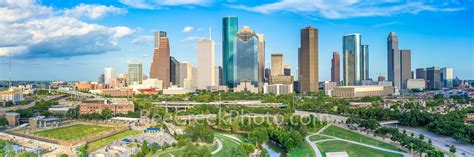Aerial Houston Skyline Panorama 6017