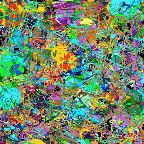 Abstract Paint Splash Digital Art by Phil Perkins