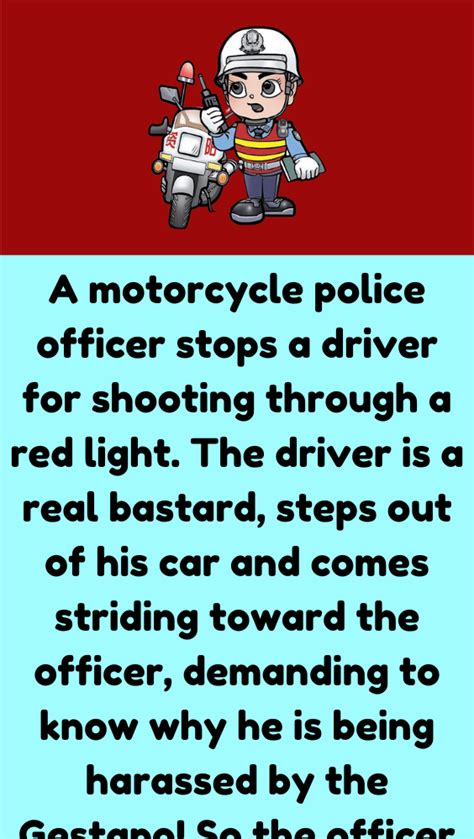 A Motorcycle Police Officer - Funny Hub