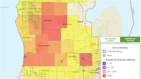 Consumers Energy Power Outage Map - Map