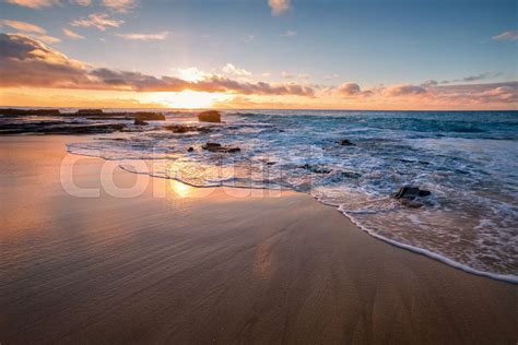 sunrise from Sandy Beach, Oahu, Hawaii | Stock image | Colourbox