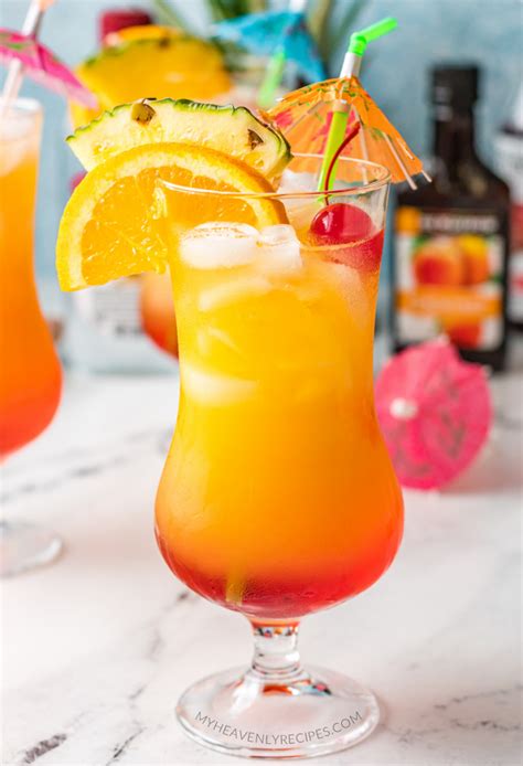 Malibu Sunset Cocktail - My Heavenly Recipes