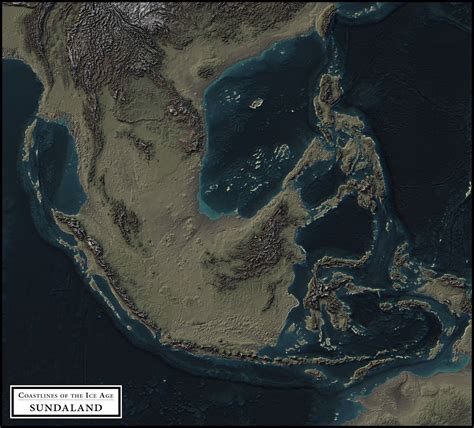 Coastlines of the Ice Age - Vivid Maps | Asia map, Ice age, Historical maps