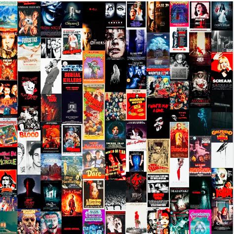Classic Horror Movie Aesthetic Wall Art Collage Kit Etsy | My XXX Hot Girl