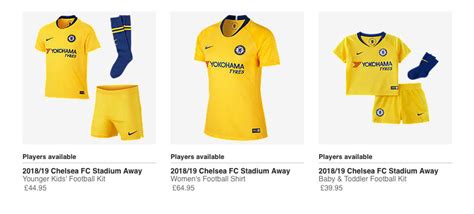 Chelsea Yellow Kit : Chelsea Away Kit Yellow Chelsea Yellow Away Kit ...