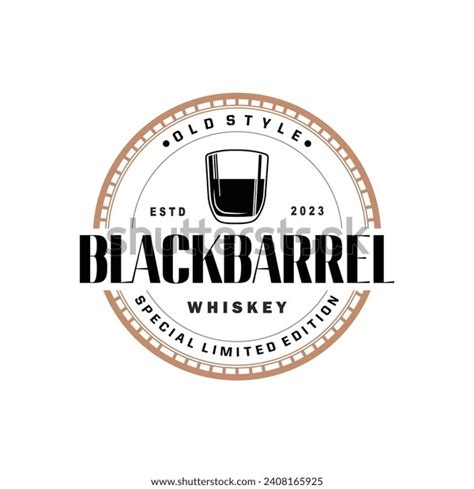 Whiskey Logo Drink Label Design Old Stock Vector (Royalty Free ...