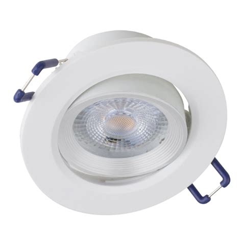 ROBUS Dexter 6W Directional Dimmable LED Downlight, IP20, 3000K, white ...