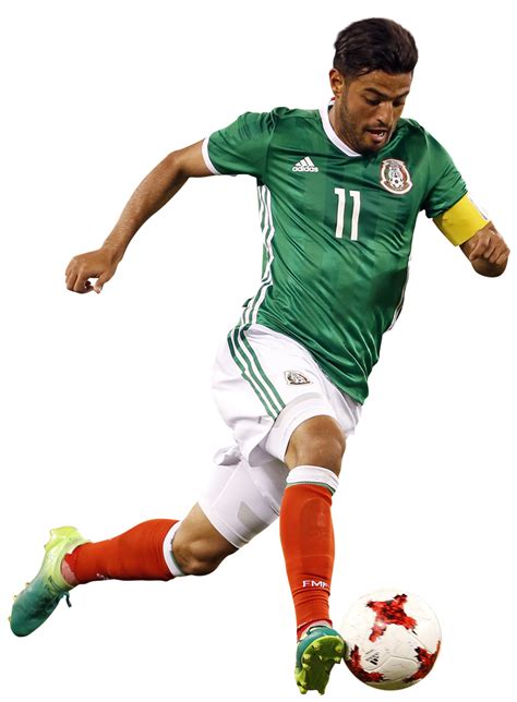 Carlos Vela Mexico football render - FootyRenders