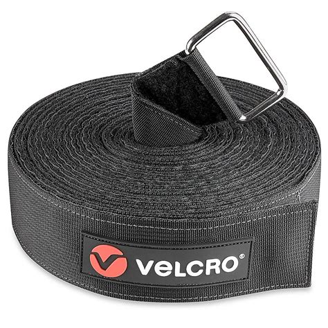 Jumbo Velcro® Brand Strap - Heavy Duty, 2" x 23', Black S-23595 - Uline