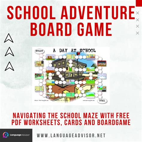 School Adventure Board Game - Language Advisor