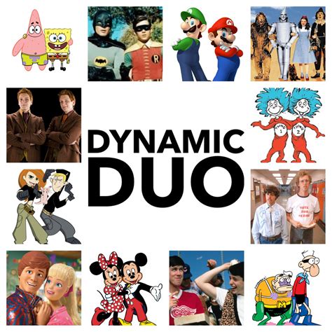 I made this collage for my school's Dynamic Duo Spirit Day to encourage kids to dress up ...