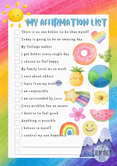 Snoop Dogg Affirmation Song {Free Printable Affirmation List} - Calm Ahoy Kids