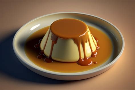 Premium Photo | Caramel custard