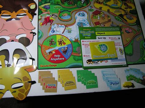 Curious George Hide and Seek Zoo Game w/Walkie Talkie Complete ...