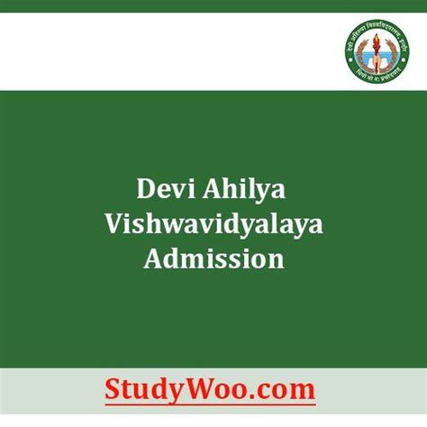 Devi Ahilya Vishwavidyalaya, Indore Admission 2021-22: Application Form ...