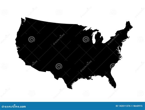 USA Map Icon Simple Style Vector Isolated Image Stock Vector ...